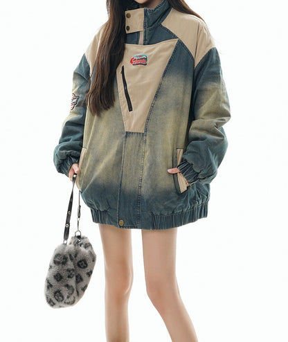 Ultravolt Unisex Kapitone Denim Ceket