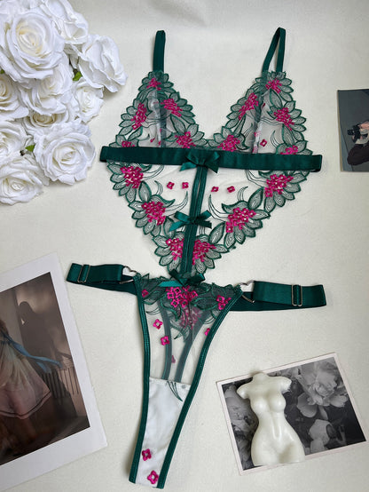 Blush In The Rain Nakışlı Bodysuit