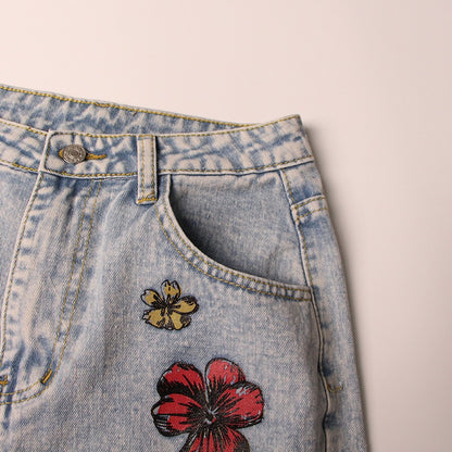 Savage Fleur Nakışlı Pantolon