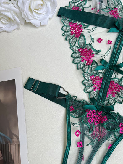 Blush In The Rain Nakışlı Bodysuit