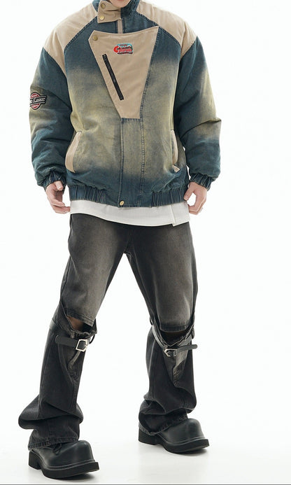 Ultravolt Unisex Kapitone Denim Ceket