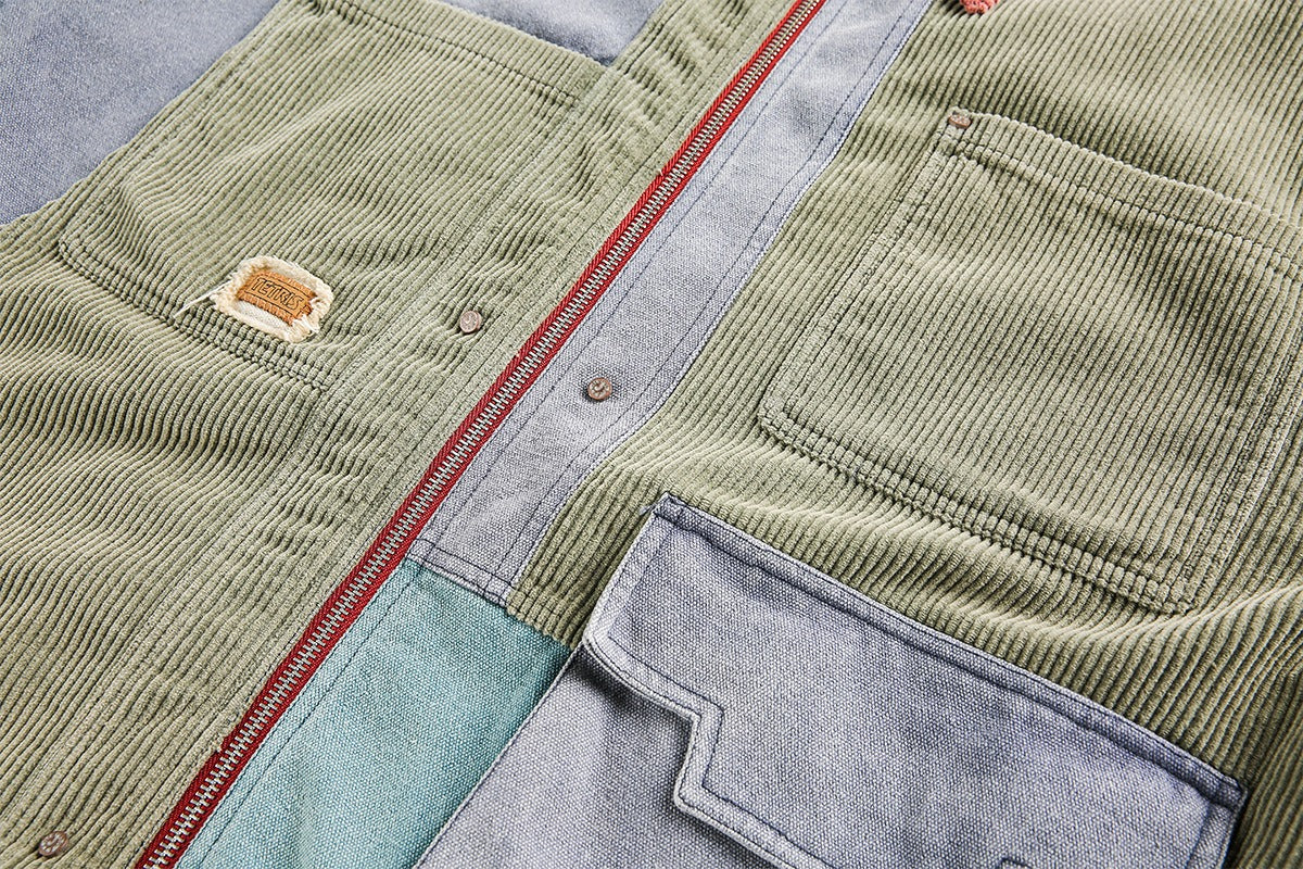 Nautica Retro Renk Bloklu Vintage Ceket