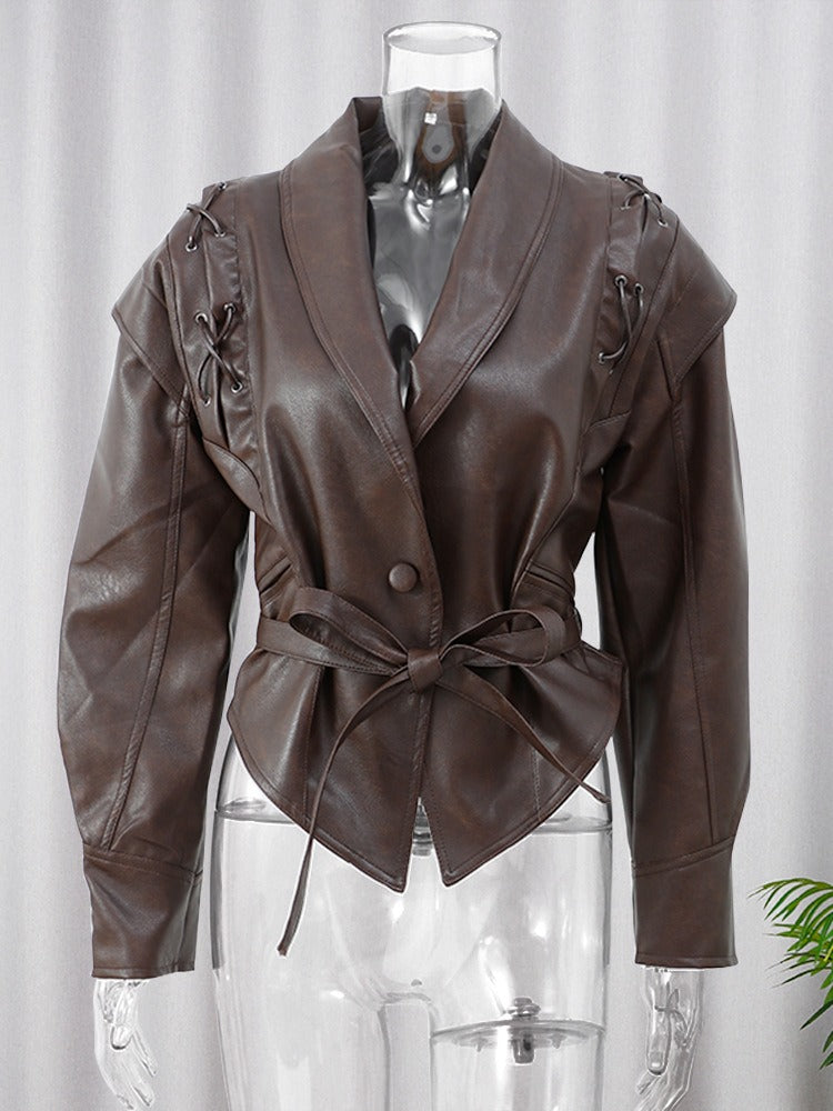 Lunar Silk Suni Deri Ceket