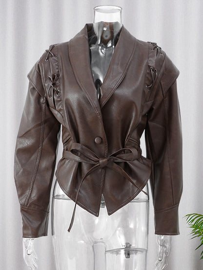 Lunar Silk Suni Deri Ceket