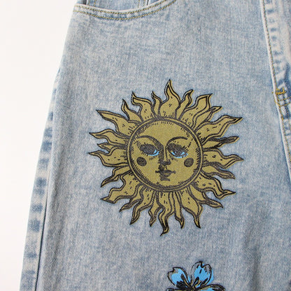 Savage Fleur Nakışlı Pantolon