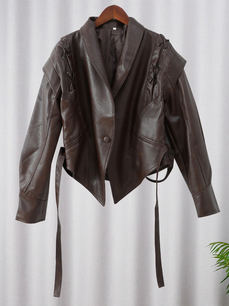 Lunar Silk Suni Deri Ceket