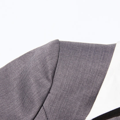 Noir Reign Niş Kontrast Renk Tasarım Ceket Elbise