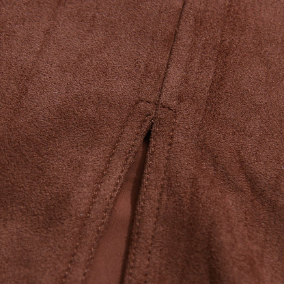 Nadine Waltz Kemerli Yüksek Bel Süet Etek