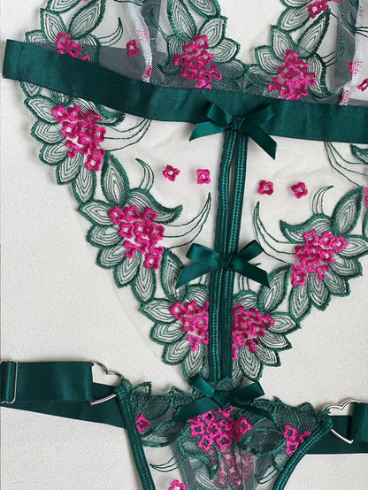 Blush In The Rain Nakışlı Bodysuit