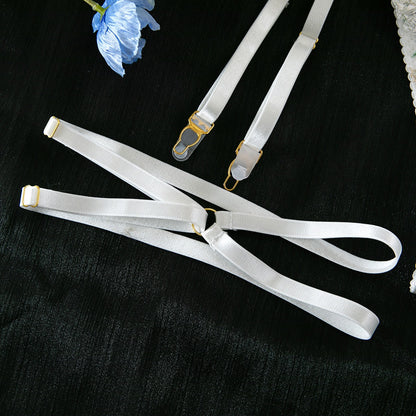 White Floral Panther Takım