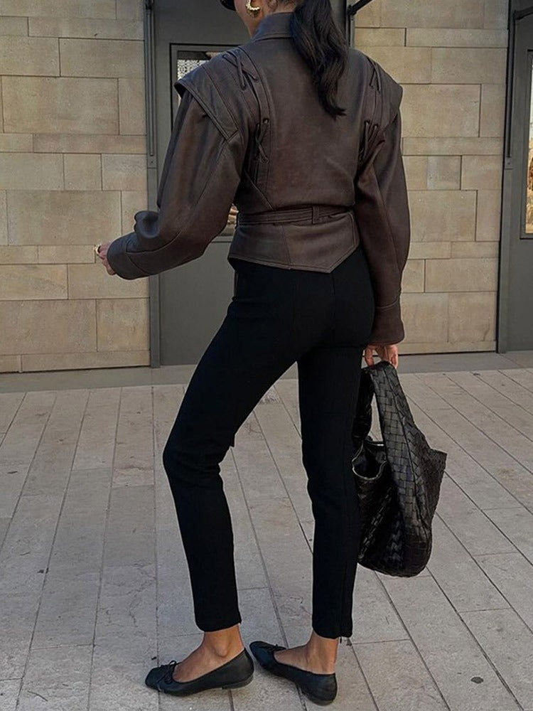 Lunar Silk Suni Deri Ceket