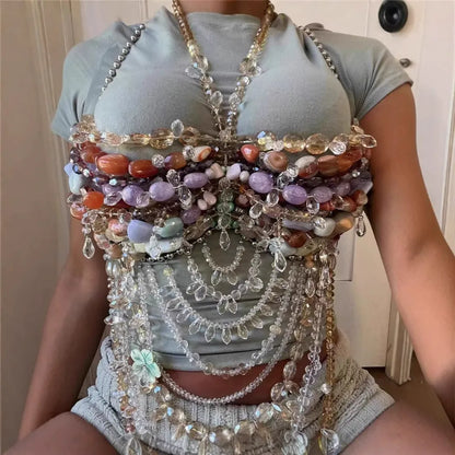 Blush Cage Boncuk Bra