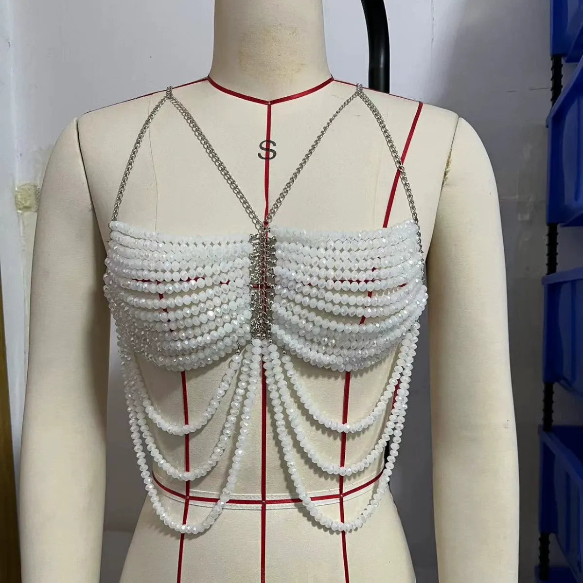 Silk Orbit Boncuk Bra