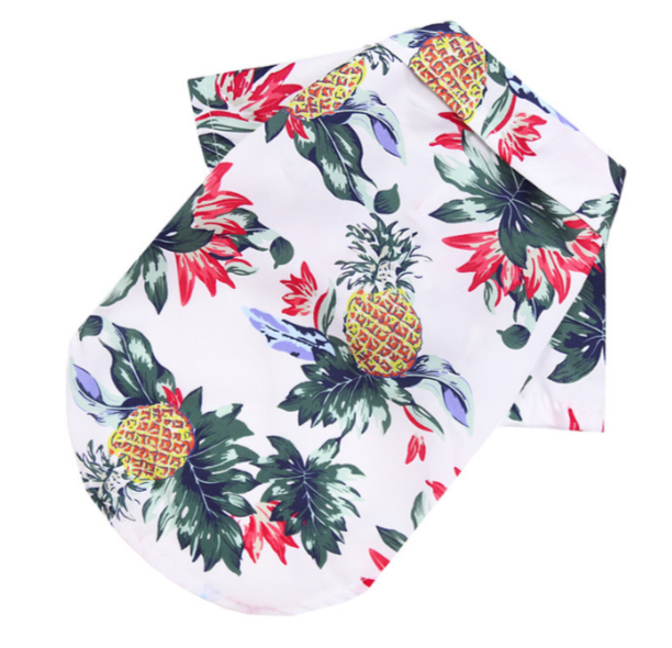 Hula Pup Threads Hawaiian Dog shirt