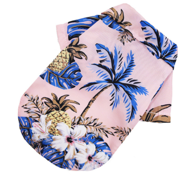 Hula Pup Threads Hawaiian Dog shirt