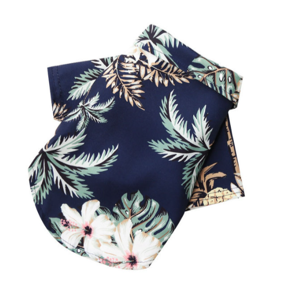 Hula Pup Threads Hawaiian Dog shirt