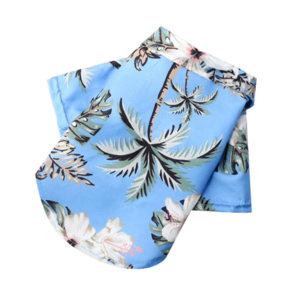 Hula Pup Threads Hawaiian Dog shirt