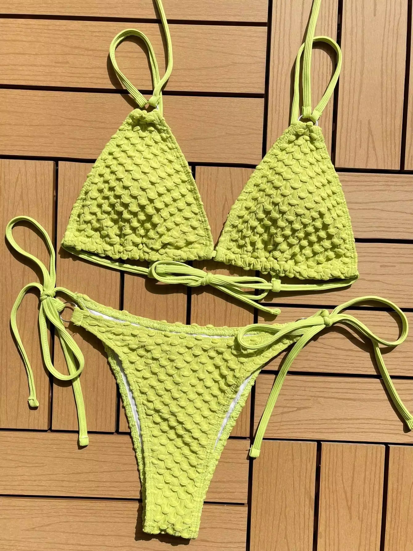 Jade Hunter Yan Bağcıklı Bikini