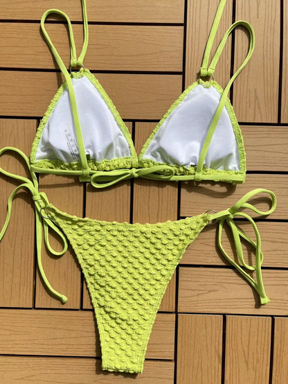 Jade Hunter Yan Bağcıklı Bikini